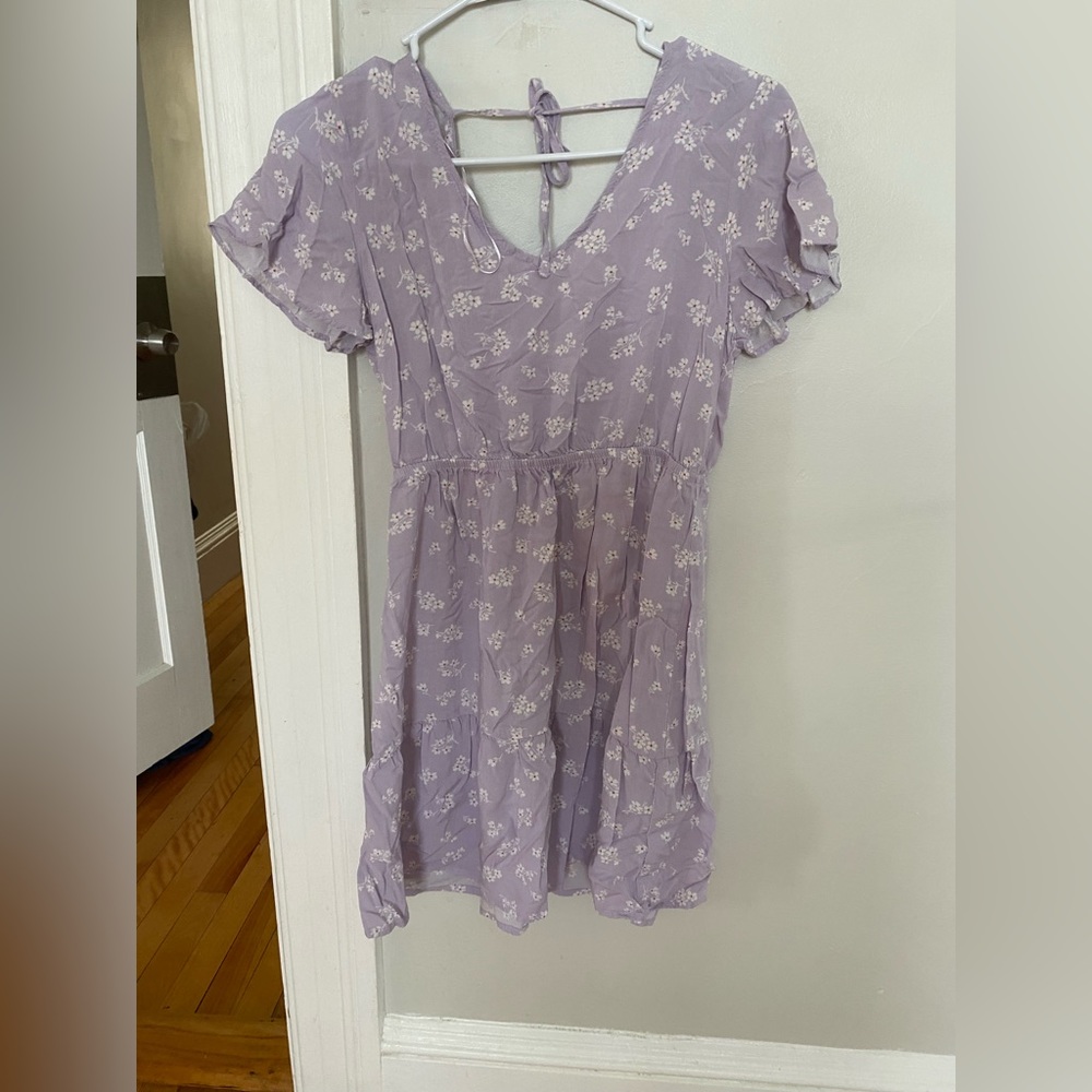 Lavender floral dress